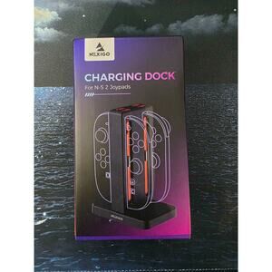 NexiGo Charging Dock Black for Nintendo Switch Joy-Con, Model S2D2 BLK